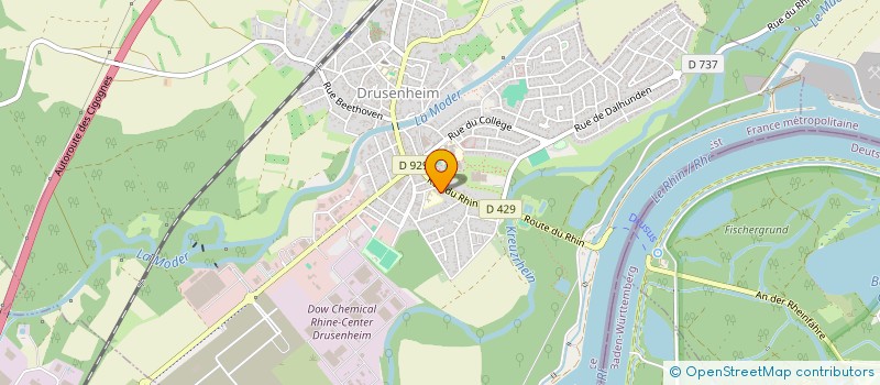 localisation de l'entreprise M.K. CHAUFFAGE  DRUSENHEIM