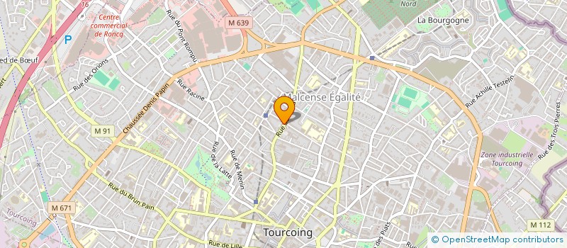 localisation de l'entreprise M&K COIFFURE  TOURCOING