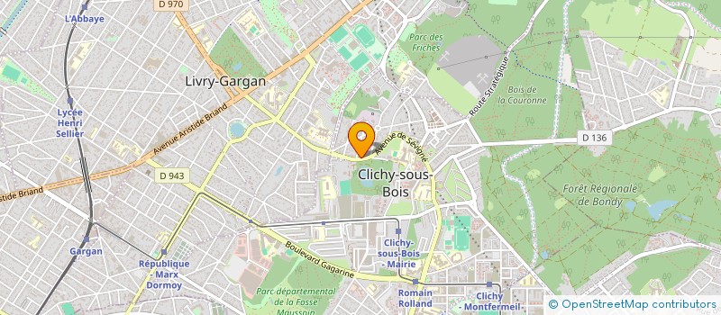 localisation de l'entreprise M.K.D à CLICHY-SOUS-BOIS