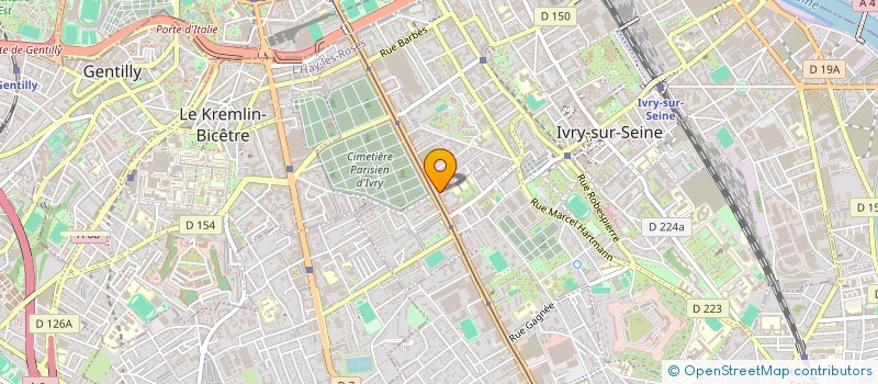 localisation de l'entreprise M.K DRIVE  IVRY-SUR-SEINE