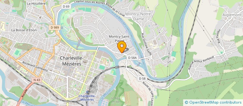 localisation de l'entreprise M K ELEC à CHARLEVILLE-MEZIERES
