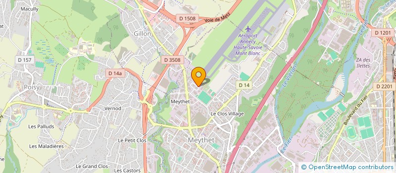 localisation de l'entreprise M.K FIBRE OPTIQUE à ANNECY