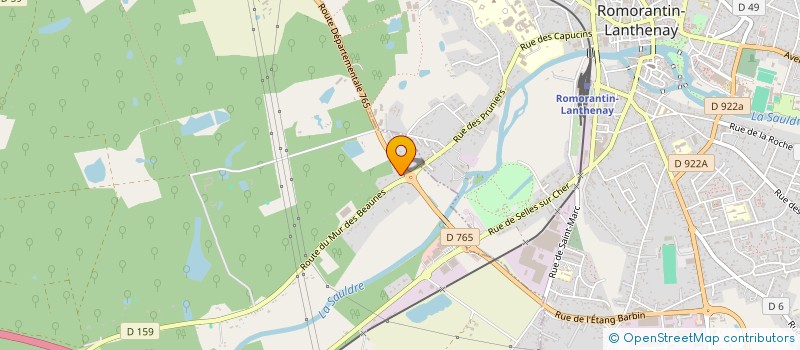 localisation de l'entreprise M.K FORET à PRUNIERS-EN-SOLOGNE