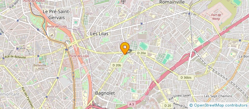 localisation de l'entreprise M.K GREEN ENERGY à BAGNOLET