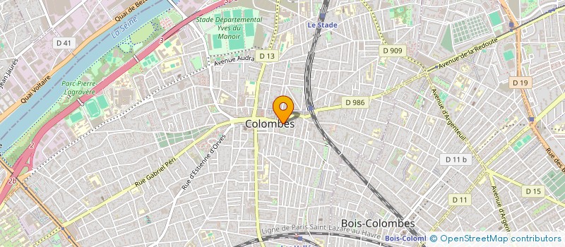 localisation de l'entreprise M.K.I. à COLOMBES