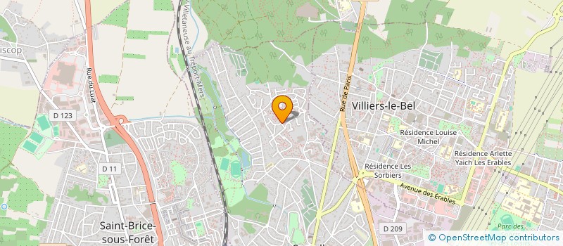 localisation de l'entreprise M&K IMMO  SARCELLES