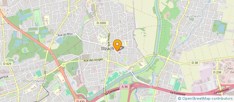 localisation de l'entreprise M&K IMMOBILIER  ILLZACH