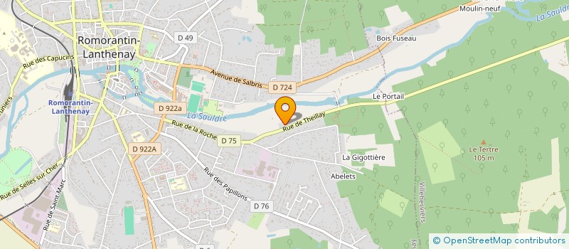 localisation de l'entreprise M.K.J.N.C  ROMORANTIN-LANTHENAY