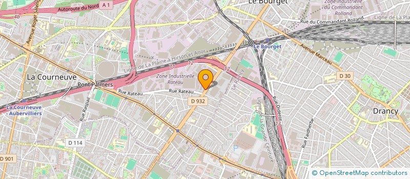 localisation de l'entreprise M.K.L à LA COURNEUVE