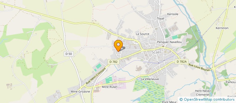 localisation de l'entreprise M.K LAVAGE  SCAER