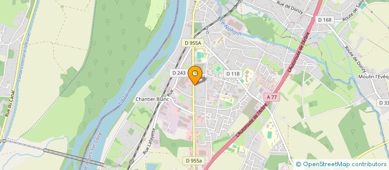 localisation de l'entreprise M.K.M-40 à COSNE-COURS-SUR-LOIRE