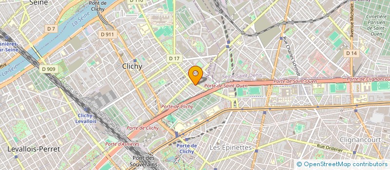 localisation de l'entreprise M K M à CLICHY
