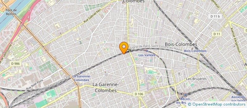 localisation de l'entreprise M.K.M à LA GARENNE COLOMBES