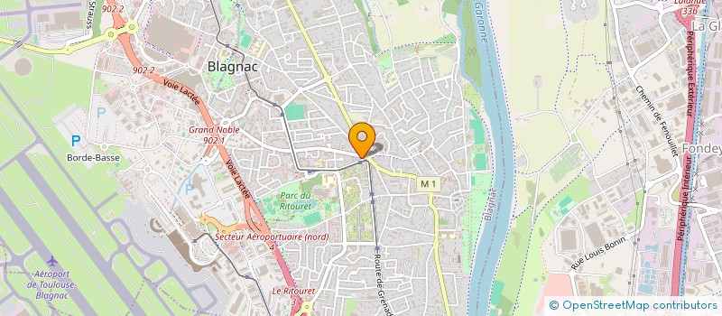 localisation de l'entreprise M.K.N. LAVANDINES à BLAGNAC