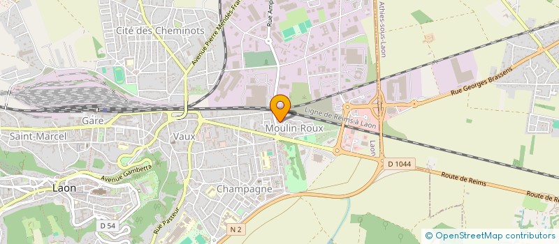localisation de l'entreprise M.K.O 2 à LAON