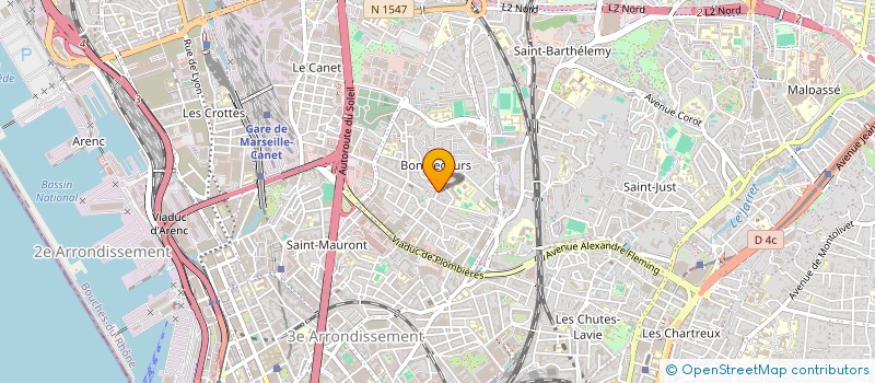 localisation de l'entreprise M.K.P à MARSEILLE