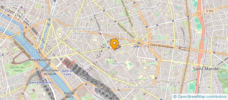 localisation de l'entreprise M.K.P à PARIS 12