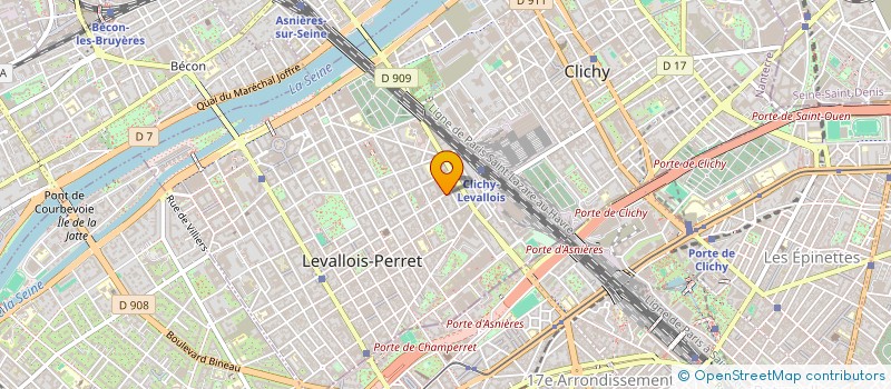 localisation de l'entreprise M&K PARIS à LEVALLOIS-PERRET