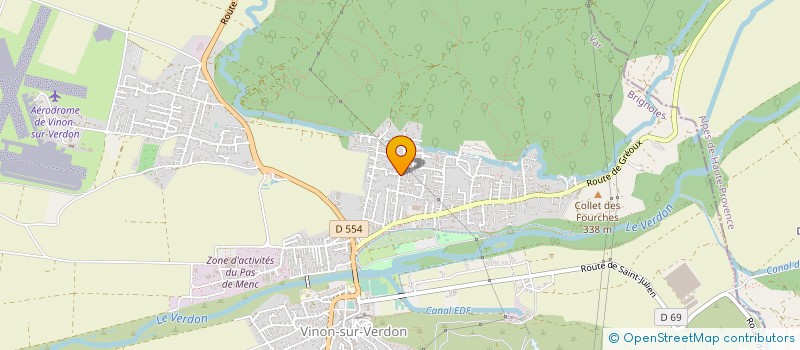 localisation de l'entreprise M & K PATRIMOINE  VINON-SUR-VERDON