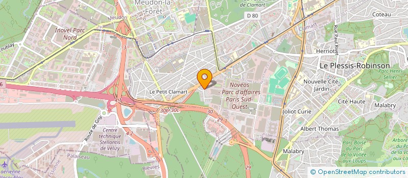 localisation de l'entreprise M K PROPRETE à CLAMART