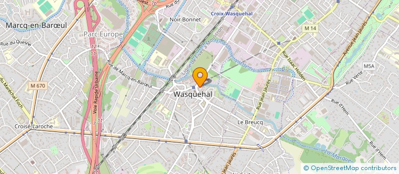 localisation de l'entreprise M.K. PROTEC à WASQUEHAL