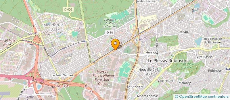 localisation de l'entreprise M.K.S.  CLAMART