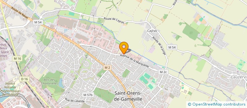localisation de l'entreprise M.K.S.T. à SAINT-ORENS-DE-GAMEVILLE