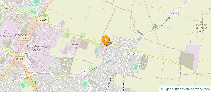 localisation de l'entreprise M.K SCI  CUVERVILLE