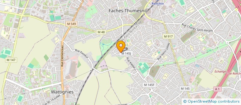 localisation de l'entreprise M.K TAXI à FACHES-THUMESNIL