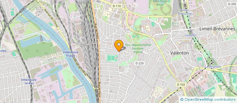 localisation de l'entreprise M.K TAXI à VILLENEUVE-SAINT-GEORGES