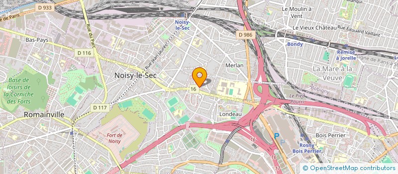 localisation de l'entreprise M K TRANSPORT à NOISY-LE-SEC
