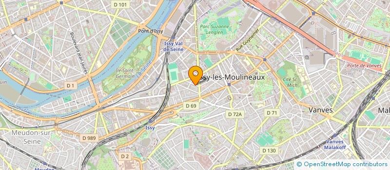 localisation de l'entreprise M&K TRANSPORT à ISSY-LES-MOULINEAUX