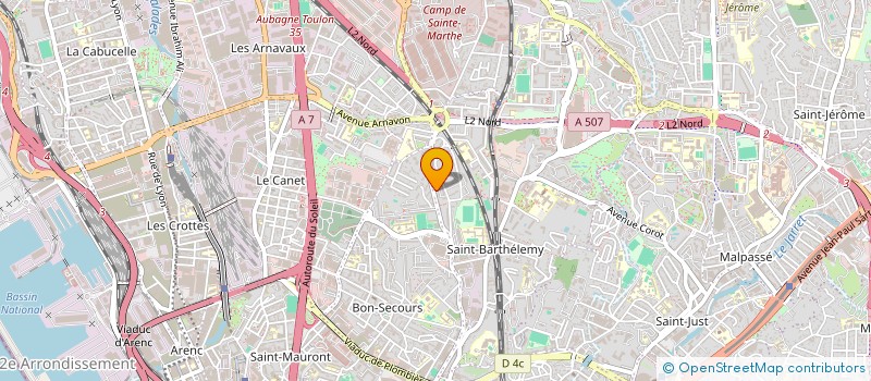 localisation de l'entreprise M'KAZI AVENIR DES COMORES  MARSEILLE