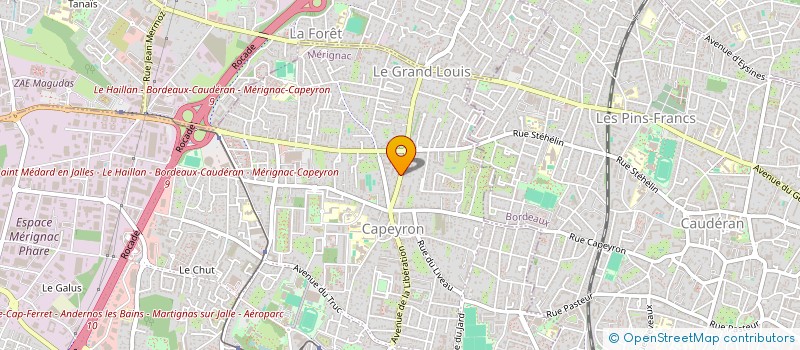 localisation de l'entreprise M KING PROPRETE à MERIGNAC
