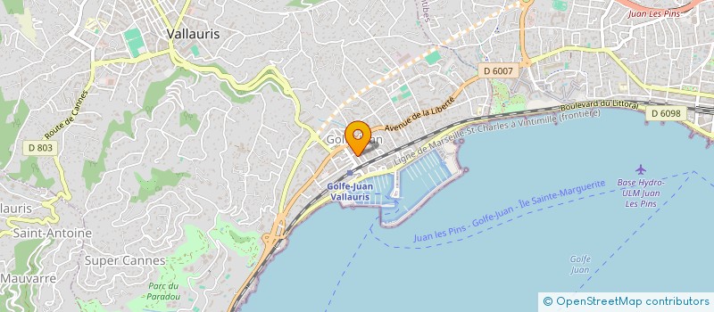 localisation de l'entreprise M.L à VALLAURIS