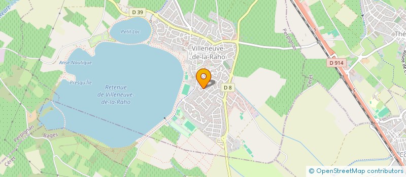 localisation de l'entreprise M.L  VILLENEUVE-DE-LA-RAHO