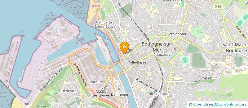 localisation de l'entreprise M.L à BOULOGNE-SUR-MER