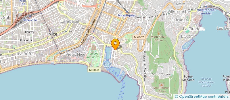 localisation de l'entreprise M.L. à NICE
