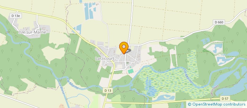 localisation de l'entreprise M&L  LARZICOURT