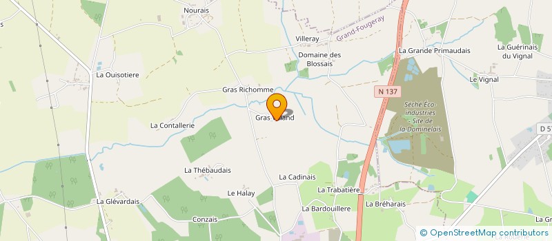 localisation de l'entreprise M&L  GRAND-FOUGERAY