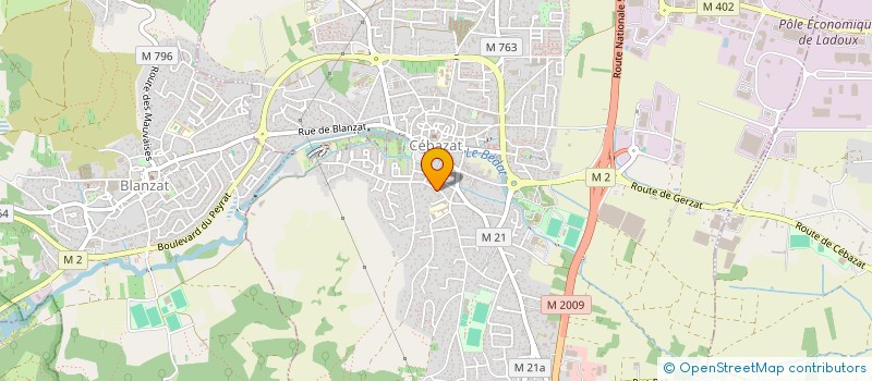 localisation de l'entreprise M&L  CEBAZAT