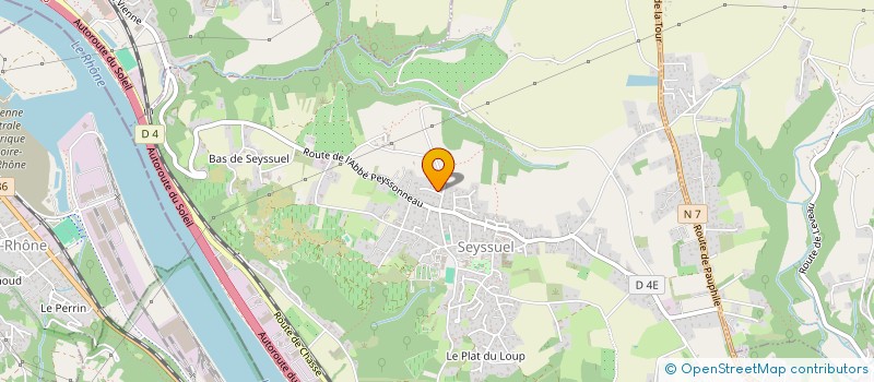 localisation de l'entreprise M.L.A à SEYSSUEL