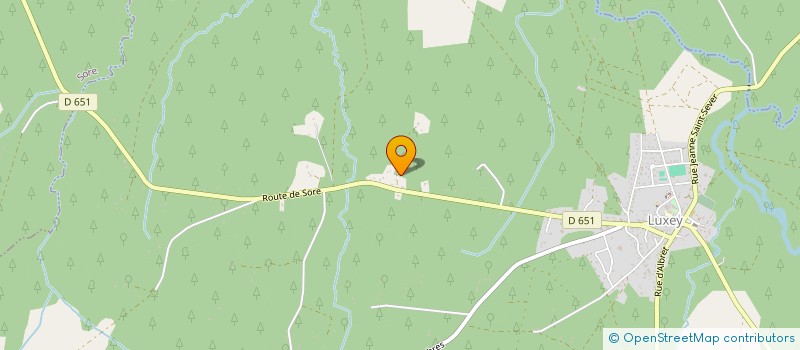 localisation de l'entreprise M.L.A  LUXEY