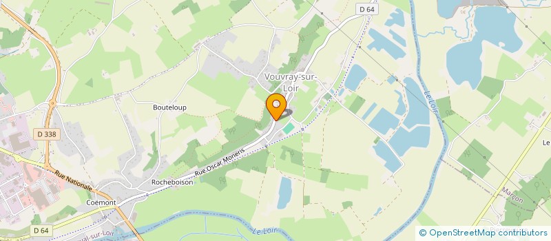 localisation de l'entreprise M.L.A.V.I.  MONTVAL-SUR-LOIR