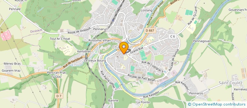 localisation de l'entreprise M&L ASSOCIES  CHATEAULIN