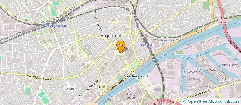 localisation de l'entreprise M.L.B. à ARGENTEUIL