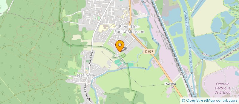 localisation de l'entreprise M.L.B.  BLENOD-LES-PONT-A-MOUSSON