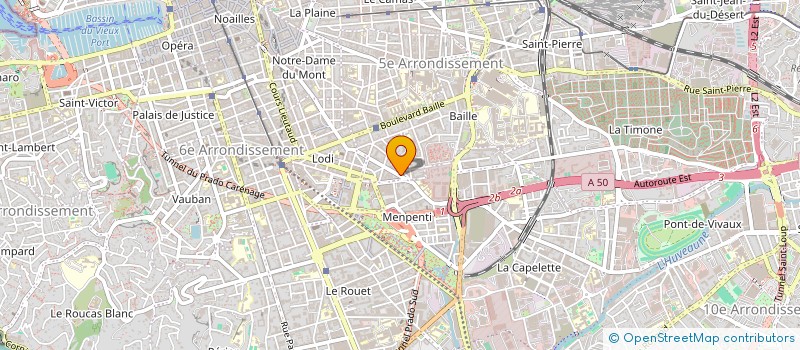 localisation de l'entreprise M L BAT à MARSEILLE