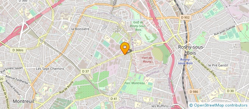 localisation de l'entreprise M.L BATIMENT à MONTREUIL