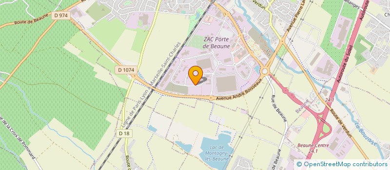 localisation de l'entreprise M.L.C. HOLDING à BEAUNE